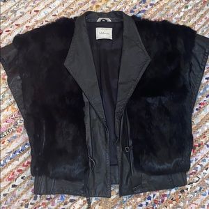 Vintage Wilson’s Fur & Leather Vest